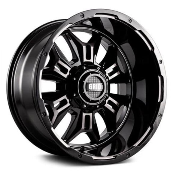 Grid Wheels A17952S87 17 x 9.0 in. 5 x 127-139.7 in. Bolt Pattern 0 Offset 8 Wheel