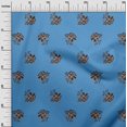 thumbnail image 3 of oneOone Velvet Brown Fabric Floral Craft Projects Decor Fabric Printed By The Yard 58 Inch Wide, 3 of 4