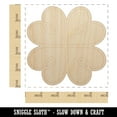 thumbnail image 2 of Four Leaf Lucky Clover Tribal Celtic Knot Wood Shape Unfinished Piece Cutout Craft DIY Projects - 4.70 Inch Size - 1/8 Inch Thick, 2 of 7