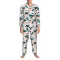 thumbnail image 3 of Balery Hawaii Palms Pijama para Hombre de Dos Piezas con Manga Larga, Conjunto de Dormir y Descanso Suave con Bolsillos-Medium, 3 of 7