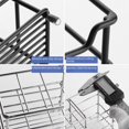 thumbnail image 4 of Stainless Steel Bathroom Organizer: 4-Slot No-Drill Wall-Mounted Storage Rack for Electric Toothbrushes & Toothpaste – Durable, Creative Design for Countertop Space Saving (Black), 4 of 6