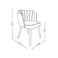 thumbnail image 2 of Manhattan Comfort Zephyr Velvet Dining Chair, Royal Blue (Set of 1), 2 of 2