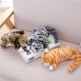 thumbnail image 2 of Simulación Eléctrica de Gatos Bearachild Muñeco de Peluche en Movimiento Juguetes Divertidos Gris, 2 of 6