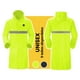 thumbnail image 1 of Impermeable gabardina largo para lluvias ligero premium unisex hombre mujer con reflejantes rainwear talla Mediana, 1 of 8