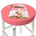 thumbnail image 3 of Balery Coffee Gnome (1) Fundas de asiento para taburete de bar redondo de tela de terciopelo ajustables que protegen de arañazos y manchas para sillas de 14 a 17 pulgadas.-12 inch, 3 of 7