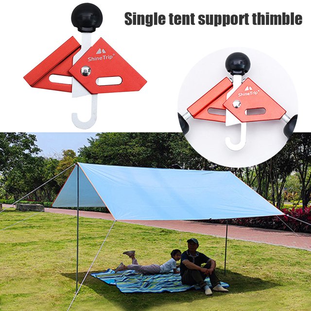 Carpa dedal soporte dosel puntal poste conector superior ajustable ( ) rojo 1 pieza