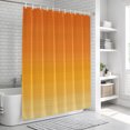thumbnail image 6 of Burnt Orange Ombre Striped Bathroom Shower Curtains with 12 Hooks Polyester Waterproof Shower Curtain for Stalls and Bathtubs Farmhouse Gradient Line Decorative Bathroom Privacy Curtain 36x78 Inches, 6 of 9