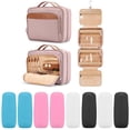 thumbnail image 1 of Neceser colgante de viaje COOSKY para mujer con fundas de silicona, 1 of 7