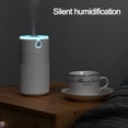 thumbnail image 4 of Colorful Cool Mist Mini Humidifier - Portable USB Personal Desktop Device -blue, 4 of 5