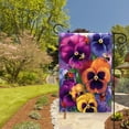 thumbnail image 3 of Vibrant Flower Garden Flag 12x18 Inches Double-Sided, Seasonal Garden Flag, Floral Welcome Banner, Double-Sided Outdoor Decoration, 3 of 10
