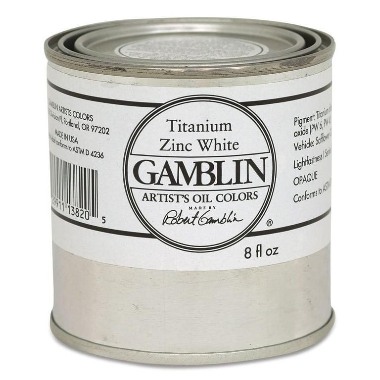 Gamblin Artist's Oil Color Titanium-Zinc White, oz Can