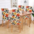 thumbnail image 2 of Yayeee 4 Pack Dining Chair Covers Stretch Parson Chairs Slipcovers Seat Protector, Floral Pattern, 2 of 6