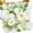 A White, variant on KALAKALA Artificial Flowers Dusty Pink Silk Fake Flowers for DIY Wedding Bouquets Cake Flowers Spring Decor Table Centerpieces Arrangements Baby Shower Decoration