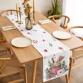 thumbnail image 3 of Valentine's Day Table Runner - 90 Inch Long, Kitchen Dining Table Runner Dresser Scarves, Cartoon Love Rose Floral Envelope Farmhouse Decor for Coffee Tables Wedding Party Banquet, 3 of 8