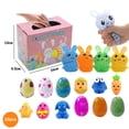 thumbnail image 3 of Huevos de Pascua coloridos Conejo duradero en bola para niños para favores de fiesta Regalo para niños Ndcxsfigh libre de BPA, 3 of 7