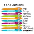 thumbnail image 5 of Custom Colored Ink Pens Soft-touch | Neon Ink Colors | Personalized Imprinted Message of Choice - 12 pcs/pack, 5 of 8