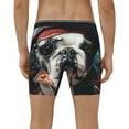 thumbnail image 4 of Xecao Pirate Bulldog On Deck Print Boxer Briefs for Men's Stretch Moisture-Wicking Underwear, Mid-Rise Classics breathable fabric, 4 of 7