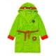 thumbnail image 1 of Albornoz con capucha Teenage Mutant Ninja Turtles para niños pequeños, bata de superhéroe en verde, acogedora, forro polar cómico para niños pequeños, 1 of 7
