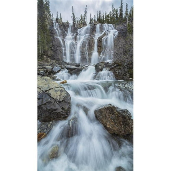 Posterazzi DPI12252403 Tangle Creek Waterfalls Jasper National Park - Alberta Canada Poster Print - 11 x 20 in.