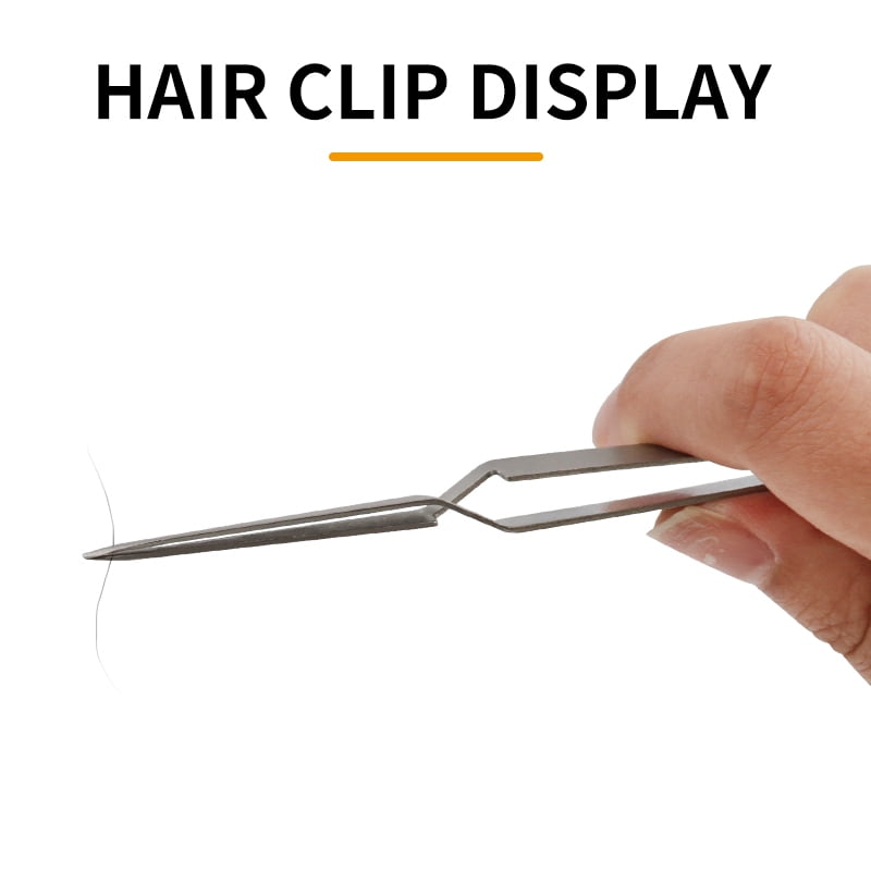 1PC Tweezers Stainless Steel  Non-slip Cross Lock Reverse Action Tweezer Save Effort Maintenance Tools