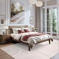 thumbnail image 4 of Moynesa 6'x9' Abstract Area Rugs for Living Room, Ultra-Thin Soft Pink Rugs for Girls Bedroom Non-Slip Modern Washable Large Throw Carpet for Dining Room Office Dorm Playroom, Light Pink, 4 of 7