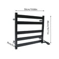 thumbnail image 6 of 5Bar Wall Mounted Towel Warmer Holder Bathroom Heated Towel Rack Stainless Steel 45-70℃ Temperature Adjustable Electric Heated Towel Rack 5-Bar Wall Mount Warmer Wall Mount, 6 of 12