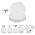 thumbnail image 5 of Smarty 6" Clear Classic Flair Disposable Plastic Pastry Plates 180ct, 5 of 7