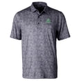 thumbnail image 2 of Men's Cutter & Buck Black Marshall Thundering Herd Pike Constellation Stretch Polo, 2 of 3