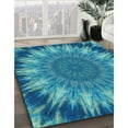 thumbnail image 2 of Ahgly Company Indoor Rectangle Patterned Blue Eyes Blue Area Rugs, 2' x 4', 2 of 6
