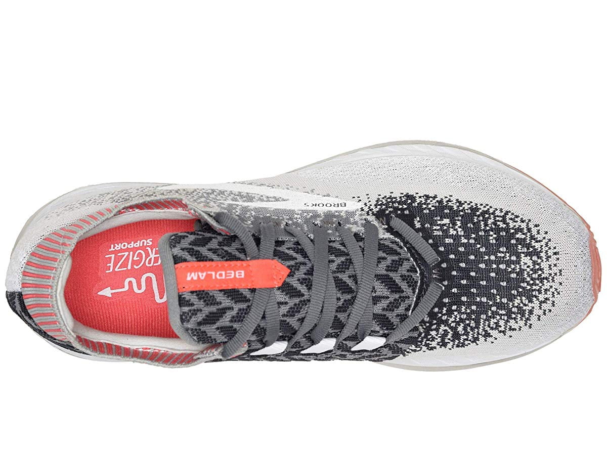 Brooks bedlam womens grey coral cheap white