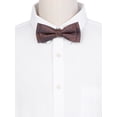 thumbnail image 4 of CORBATA DE PAPA INSPIRE CHIC para hombres, con diseño de jacquard, correa ajustable y lazo preatado, ideal para bodas elegantes en color naranja oscuro, 4 of 4