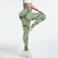 thumbnail image 5 of GEWSEY Tie Dye Butt Lifting Leggings for Women Fitness Yoga Seamless Scrunch Butt High Waisted Leggings (Light Green, M), 5 of 7