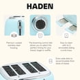 thumbnail image 3 of Haden Heritage 4 Slice Wide Slot Stainless Steel Toaster, Turquoise, 3 of 9