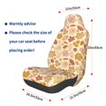 thumbnail image 3 of Wukai Fall Leaves Full Set Car Seat Covers with Soft Padding Universal Auto Front Seats Protector and Cushion Mat, 3 of 5