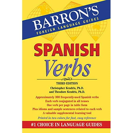 Spanish Verbs (Barron's Foreign Lanuage Guides), Pre-Owned (Paperback)