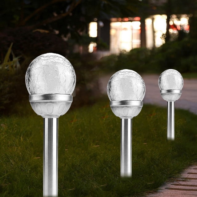 Lámpara de jardín a prueba de agua con energía solar que ahorra energía 2 piezas de luces de estaca de jardín luz de estaca solar para césped patio ANGGREK Otros