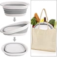 thumbnail image 2 of 1 Pc Collapsible Tableware Bowl Collapsible Basin Collapsible Round Silicone Wash Basin Multifunction for Camping, Caravan, Outdoor Activities, Cookin, 2 of 5