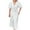 dresses for women clearance-White, variant on Homenesgenics Summer Dresses 2025 Women's Spring Solid Color Short Sleeve V-Neck Dress Casual Dress for Beach Vacation White L