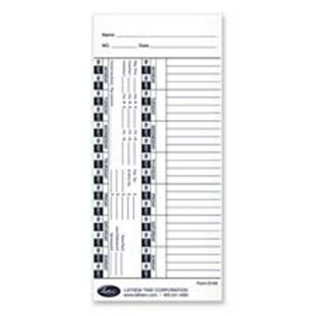 Lathem Time Company LTHE100 Atomic Time Recorder- 4in.x9in.- Time Card