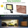 thumbnail image 6 of LED Solar Split Wall Lamp 3 Mode Waterproof Motion Sensor Lamps Garden Street Lighting Solar Lamp for Garden Security B, 6 of 8