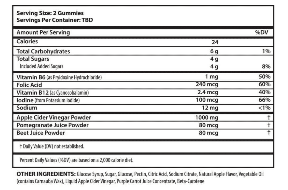 Snap Supplements ACV Apple Cider Vinegar Gummies - Detox, Weight, Immunity, 60 Gummies (2-Pack)