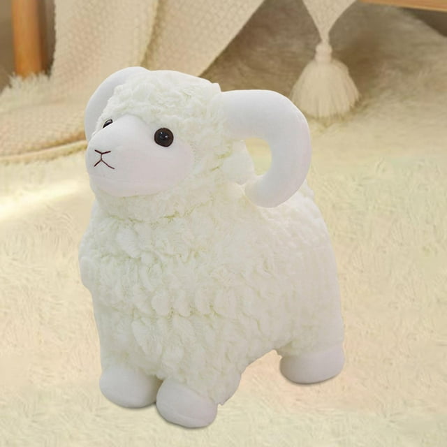 Almohada para dormir CUTICAT juguete de peluche de oveja 55cm Blanco