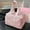 Pink, variant on Large Capacity Travel Makeup Bag, Flat Cosmetic Organizer Pouch with Handle, Water-Resistant Toiletry Bag for Women, Multi-Compartment, White