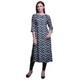 thumbnail image 1 of Bimba Kurti Imprimée à Manches 3/4 Tenue d'Été Kurta Tunique Droite pour Femmes, 1 of 6