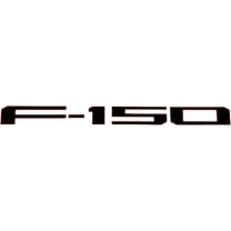 Eurosport Fits 2021-Current, Ford F150 Tailgate Letters (Black with Red Outline)