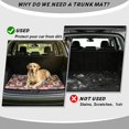 thumbnail image 4 of COEQINE Car Trunk Liner for Dogs All Season Rear Cargo Mat Car Boot Cover Heavy Duty Washable Pet Cargo Protector Fit for Sedans, SUVs & Trucks, Vintage USA Flag Patchwork, 4 of 7