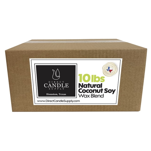Cera de coco y soja para velas, 4,54 kg, suministro directo de velas para hacer