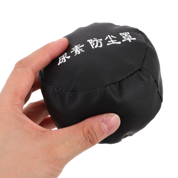 STRANDCHIC Universal Black PU Oil Tank Cover for Cars and Trucks, Weather Resistant Protective Cover, 1 Set