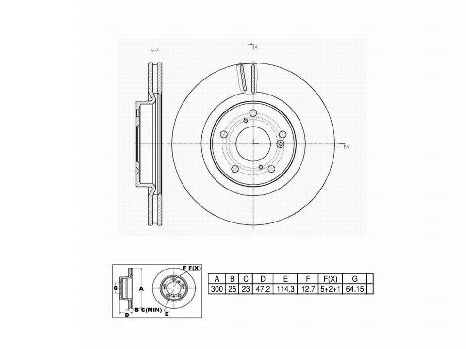 Winstop Brake Rotor, Front WS249818, Honda CR-V 2016-2014