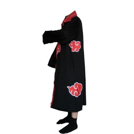 Naruto Cloak Adult Costume Anime Akatsuki Robe Sizes Cosplay Ninja (The Best Cosplay Ever)